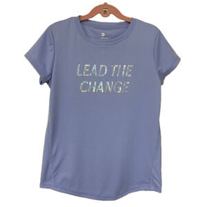 All in Motion: Girls 'Lead the Change' Athletic SS Tee, Size L (10/12)